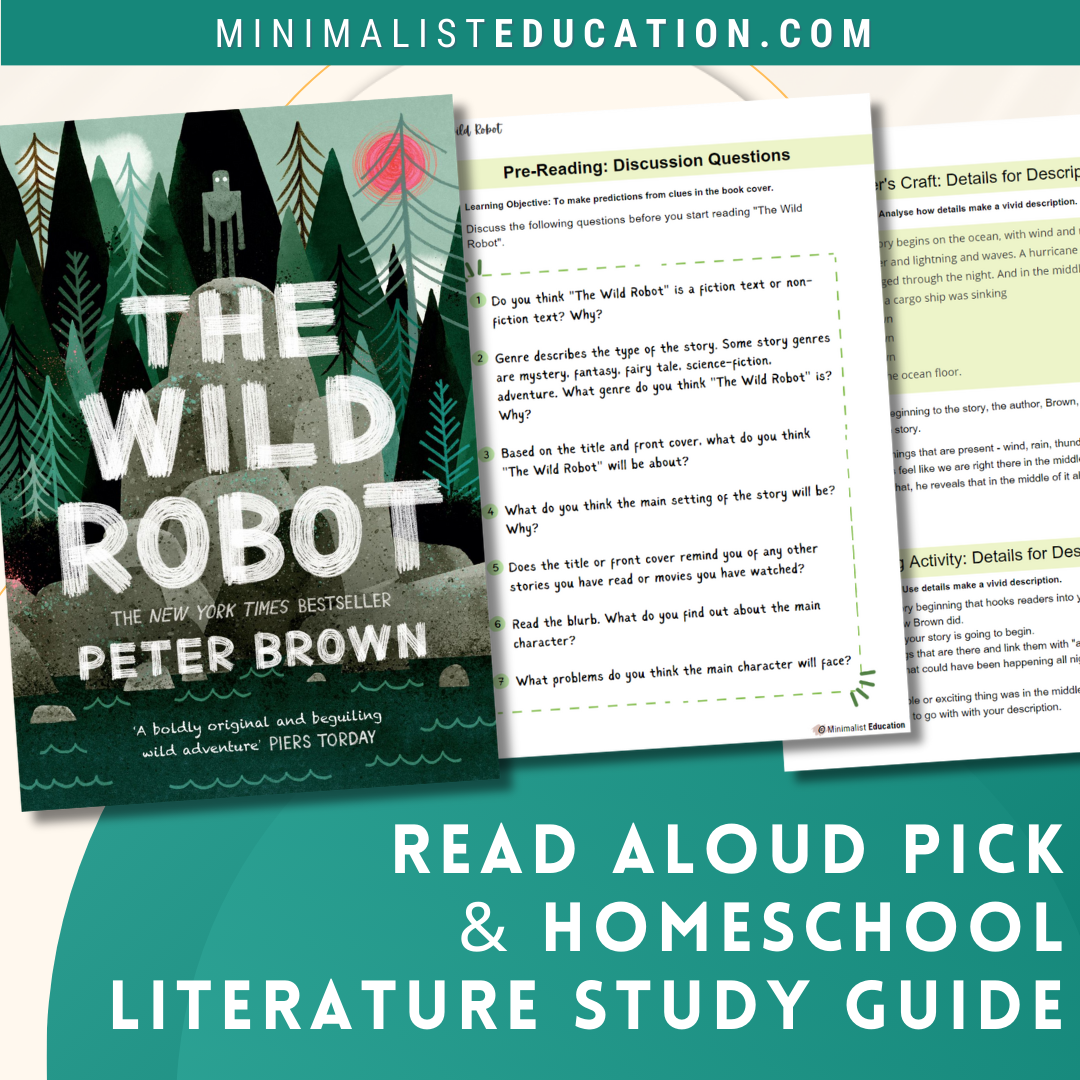 The Wild Robot Homeschool Literature Study Guide